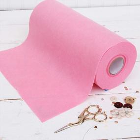 img 4 attached to Premium 12" X 10Yd Pink Soft Wool-Like Felt Fabric Roll - 1.2Mm Thick For DIY Crafts, Sewing & Crafting Projects Compatible With Cricut Maker