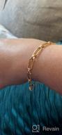 img 1 attached to Minimalist 14K Gold Plated Bracelet Chain - Simple And Elegant Boho Copper Jewelry Gift For Women And Men By Fettero review by Erin Buck