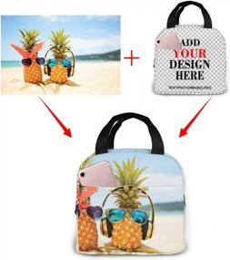 img 3 attached to Custom Personalized Insulated Lunch Bag - DIY Holder For Work, Picnic, Hiking, Beach & Fishing