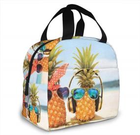 img 2 attached to Custom Personalized Insulated Lunch Bag - DIY Holder For Work, Picnic, Hiking, Beach & Fishing