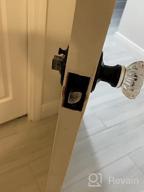 img 1 attached to Add Sparkle And Style To Your Home With KNOBWELL'S Crystal Dummy Door Knob - Matte Black Rosette And Faceted Glass Design. review by Brent Dietrich