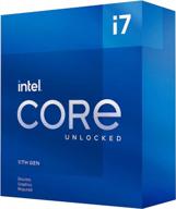 💪 powerful intel core i7-11700kf desktop processor | 8 cores | up to 5.0 ghz | unlocked lga1200 | intel 500 & select 400 series | 125w logo