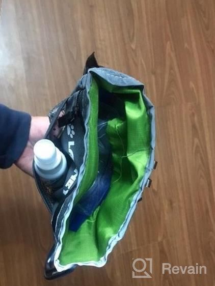 img 1 attached to Convenient Dog Training Bag With Metal Clip, Waist Belt, Shoulder Strap And Poop Bag Dispenser review by Steven Kile