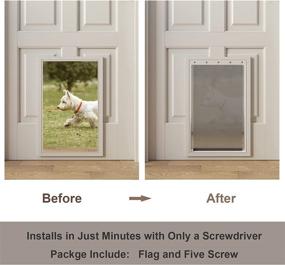 img 2 attached to 🚪 Enhanced Dog Door Replacement Flaps with Included Screws