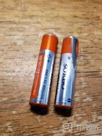 img 1 attached to Rechargeable AAA Lithium Batteries With Micro USB Charging Port - 1000 Cycle, 1.5V/400MAh - Pre-Charged, 4/Pack review by Brittany Williams