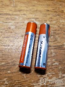 img 6 attached to Rechargeable AAA Lithium Batteries With Micro USB Charging Port - 1000 Cycle, 1.5V/400MAh - Pre-Charged, 4/Pack