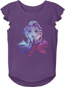 img 1 attached to 👚 Disney Girls T Shirt Purple X Small - Stylish Tops, Tees & Blouses for Kids