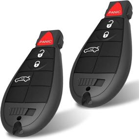 img 4 attached to 🔑 Keyless Entry Remote for Chrysler 300 (2008-2011), Dodge Durango (2008-2013), Challenger (2008-2014), Journey (2009-2013), Charger (2008-2012), Grand Caravan (2008-2014)