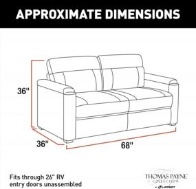 img 2 attached to 68-Inch Tri-Fold Sofa By Thomas Payne For 5Th Wheels, Travel Trailers, And Motorhomes