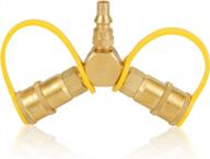 kohree 1/4 "rv propane quick connect y splitter adapter для гриля-барбекю, прицепа и автодома логотип
