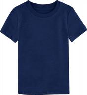 comfortable and stylish: cosland boys' heavyweight cotton t-shirt with short sleeves and crewneck logo