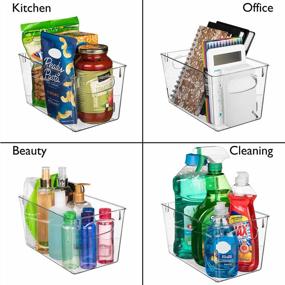 img 1 attached to Оптимизируйте свою кухню с помощью пластиковых контейнеров для хранения ClearSpace — идеально подходит для организации и хранения кладовой, холодильника и шкафа — улучшите организацию вашей кухни с помощью высококачественных решений для хранения