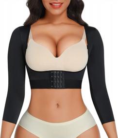 img 4 attached to FeelinGirl Arm Shaper Post Surgery Arm Compression Sleeves Lipo Garment Posture Corrector Shapewear Tops