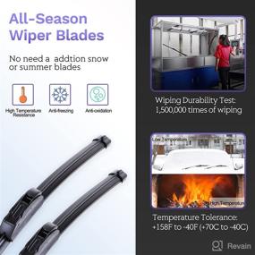 img 1 attached to 🌬️ OEM Quality Wiper Blades for 2012-2016 Honda CR-V: Durable, Quiet, and Clear All-season Windshield Wipers