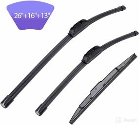 img 4 attached to 🌬️ OEM Quality Wiper Blades for 2012-2016 Honda CR-V: Durable, Quiet, and Clear All-season Windshield Wipers