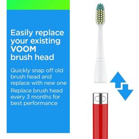 img 2 attached to Voom Sonic Brush Replacement Set - 4 Pack