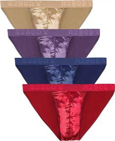 img 4 attached to Sleek And Comfortable Men'S Satin Bikinis - Available In Sizes Small To 4XL