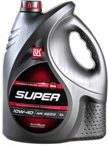 img 2 attached to Semi-synthetic motor oil LUKOIL Super SG/CD 10W-40, 4 l, 1 pc.