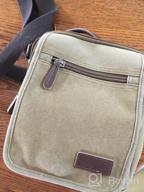 img 1 attached to Small Canvas Crossbody Shoulder Bag Messenger Work Bag - MyGreen review by Michael Ghosh