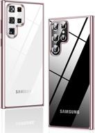 🌟 humixx samsung galaxy s22 ultra case - not yellowing, military grade drop tested, anti-scratch, slim rose gold protective case логотип