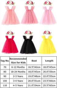 img 1 attached to Slay The Party Game With Our Baby Girl Summer Princess Tutu Dress Set!
