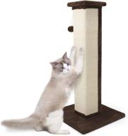 sleek and sturdy: songway square cat scratching rubbing post extra tall for fun-filled exercise logo