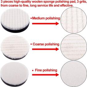 img 2 attached to 🚗 SIQUK 33 Pieces Car Polishing Pad Kit: Upgrade your Car's Shine with 3 Inch Buffing Pads and Foam Polisher Attachment!