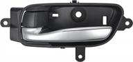 black left driver side interior door handle replacement for 2013-2017 nissan altima, pathfinder, and titan (part # 80671-3ta0d) logo