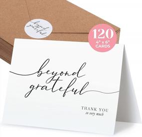 img 4 attached to Express Gratitude With 120 Thank You Cards For All Occasions - Ultimate Pack With Envelopes & Stickers - Perfect For Weddings, Graduations, Bridal Showers & More (4X6 Inches)