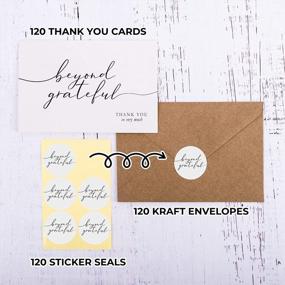 img 2 attached to Express Gratitude With 120 Thank You Cards For All Occasions - Ultimate Pack With Envelopes & Stickers - Perfect For Weddings, Graduations, Bridal Showers & More (4X6 Inches)