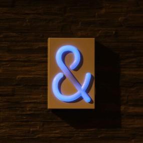 img 3 attached to OYE HOYE LED Letter Symbol Sign, Neon Night Light Signs For DIY & Christmas Decoration, Multi Color Changing & USB/Battery Operated Decor Lights – White &(Ampersand)