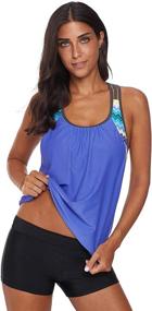 img 2 attached to SailBee Womens Tankini Swimsuit 411023 Women's Clothing ~ Swimsuits & Cover Ups