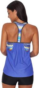 img 3 attached to SailBee Womens Tankini Swimsuit 411023 Women's Clothing ~ Swimsuits & Cover Ups