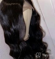img 1 attached to Experience A Natural Look With ALLRUN 5X5 HD Lace Front Wigs In Body Wave Style For Black Women, With Brazilian Unprocessed Virgin Hair And Pre-Plucked Baby Hair - 150% Density And 20 Inches Long review by Julian Rash
