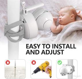 img 3 attached to 👶 ChillaxBaby Universal Baby Monitor Mount: Secure and Adjustable Camera Holder Compatible with Motorola, Infant Optics DXR 8 & Most Brands (Includes DXR-8 Clip)