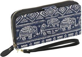 img 4 attached to Bohemian Wallet Elephant Pattern Handbag Women's Handbags & Wallets ~ Wallets