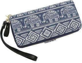 img 1 attached to Bohemian Wallet Elephant Pattern Handbag Women's Handbags & Wallets ~ Wallets