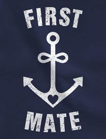 img 2 attached to Set Sail In Style With Matching Captain & First Mate Nautical T-Shirts – Perfect Couples Gift!