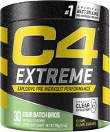 💥 c4 extreme sour batch bros sugar-free preworkout powder: energy supplement for men & women, 200mg caffeine, beta alanine, creatine - 30 servings logo