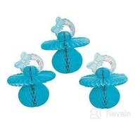 🍼 baby pacifier hanging decorations with blue tissue paper - perfect for parties logo