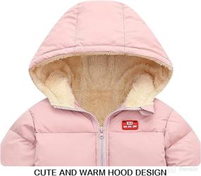 img 1 attached to Winter Toddler Flecee Jacket Hooded Apparel & Accessories Baby Boys ... Clothing