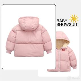 img 3 attached to Winter Toddler Flecee Jacket Hooded Apparel & Accessories Baby Boys ... Clothing