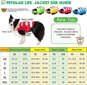 img 1 attached to Fragralley Dog Life Jacket: Ripstop Dog Life Vests for Swimming, Boating, and Rescue - High Visibility with Handle for Small, Medium, and Large Size Dogs