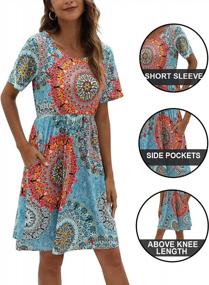 img 1 attached to Stay Cool And Stylish This Summer With CHERFLY Women'S Tshirt Dress With Pockets