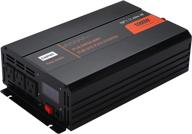 1000w pure sine wave power inverter: dc 12v to ac 120v | lcd display, remote control, usb port | ideal for travel & camping logo