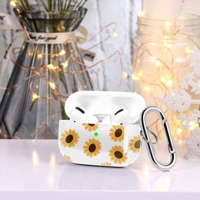 img 2 attached to Cute Daisy Hamile AirPods Pro Case: Protective, Shockproof And Compatible With 2019 Models; Complete With LED Visible Keychain