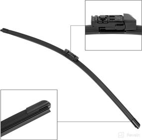 img 2 attached to 🌧️ X AUTOHAUX Toyota Prius Prime 17-18 Windshield Wiper Blades Set - 28" 16" Blades