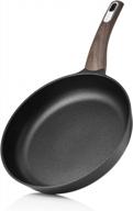 🍳 sensarte 9.5 inch nonstick frying pan skillet omelette pan, woodgrain handle, chef's pans for all stove tops, healthy & safe cookware, pfoa free, induction compatible logo