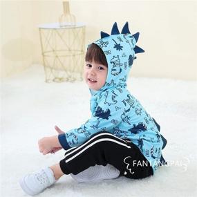 img 3 attached to Clothes Toddler Dinosaur Sweatshirt Jackets Apparel & Accessories Baby Boys ... Clothing