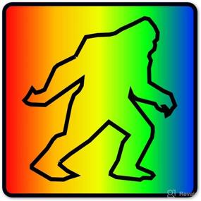 img 4 attached to Наклейка Sn3Ggle Rainbow Sasquatch Bigfoot